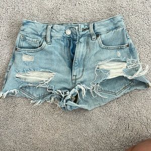 high rise festival pacsun jean shorts